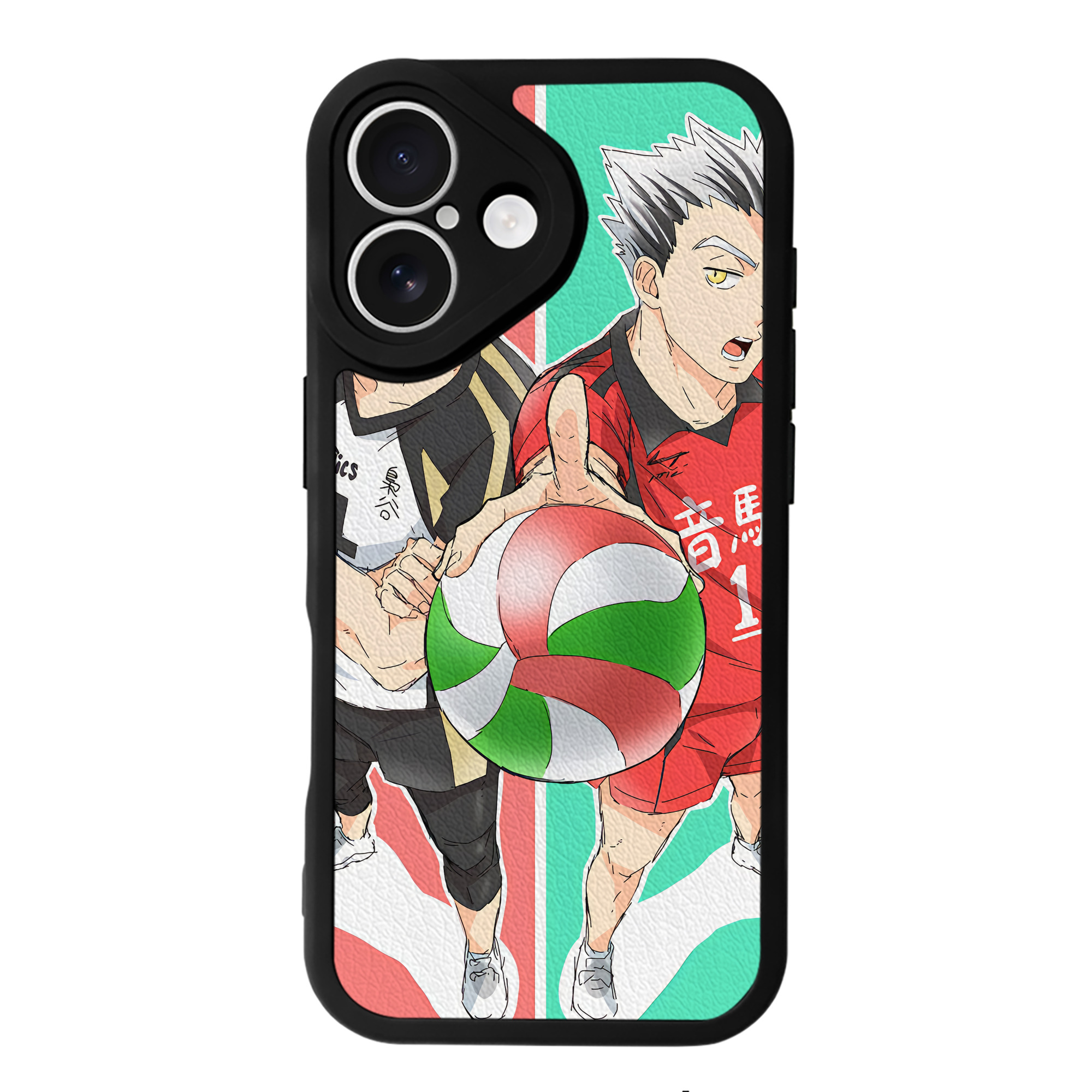 （画像用） ハイキュー!! Haikyu!! 【iPhone 16シリーズ対応】シリコンスマホケース（レザー調） 材質：シリコン